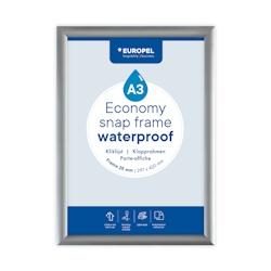 Europel Cadre clipsable Economy Étanche A3 Argent 25 mm - aluminium 355130_0