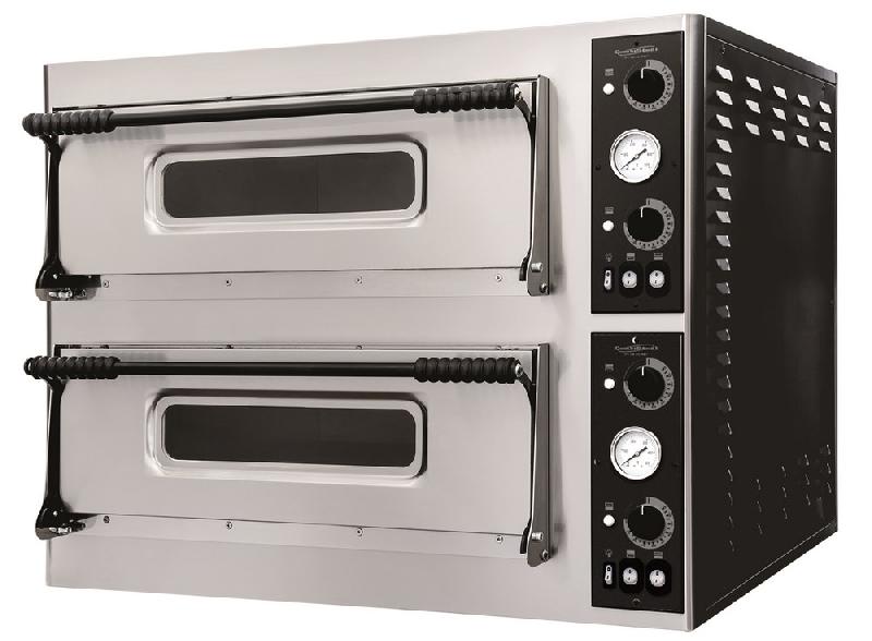 Four à pizza professionnel double 400v 2 x 4 pizzas - 7482.0020_0