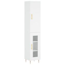Helloshop26 - Buffet bahut commode armoire meuble de rangement organisateur cuisine salle de séjour salon haut 34,5 x 34 x 180 cm 02_0032328 - 300021_0