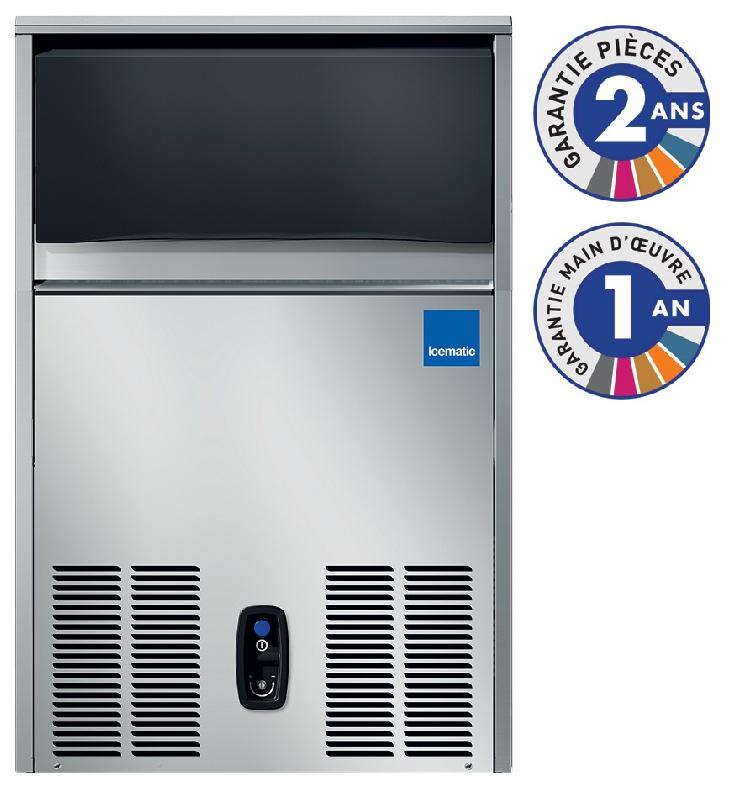 Machine à glaçons pleins - CS50W Icematic - système à aspersion - 54kg/jour - stockage 18kg_0