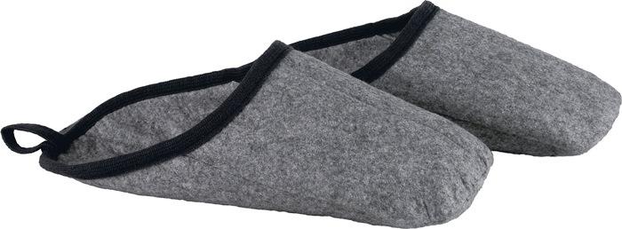 Sur-chaussure en feutre Ludwig L (41-46) gris-moucheté 100 % feutre de polyester FELDTMANN_0