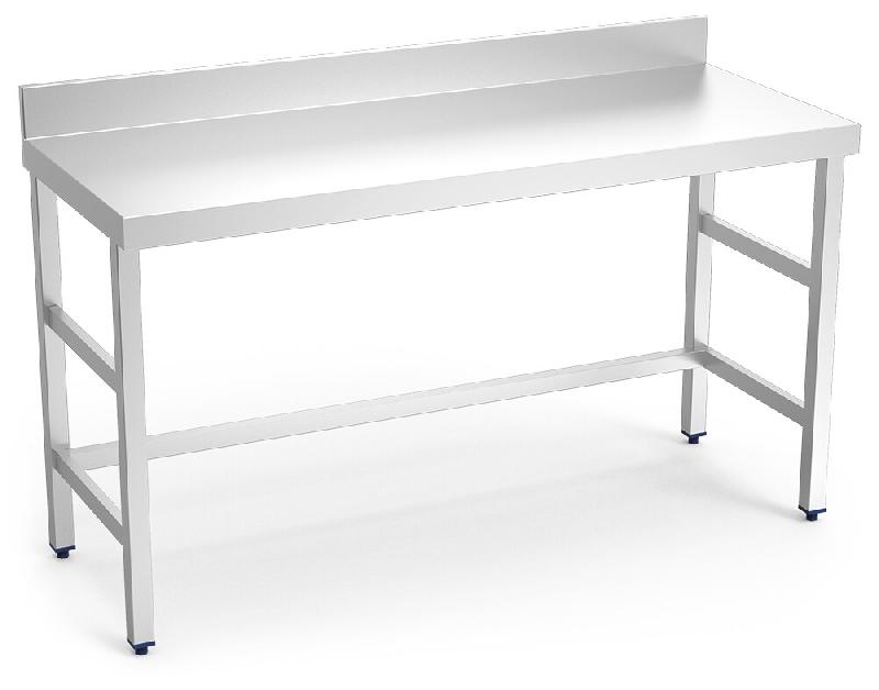 Table murale en acier inoxydable Table murale sans étagère 1000x500x850 mm. Horemaq - 070802_0