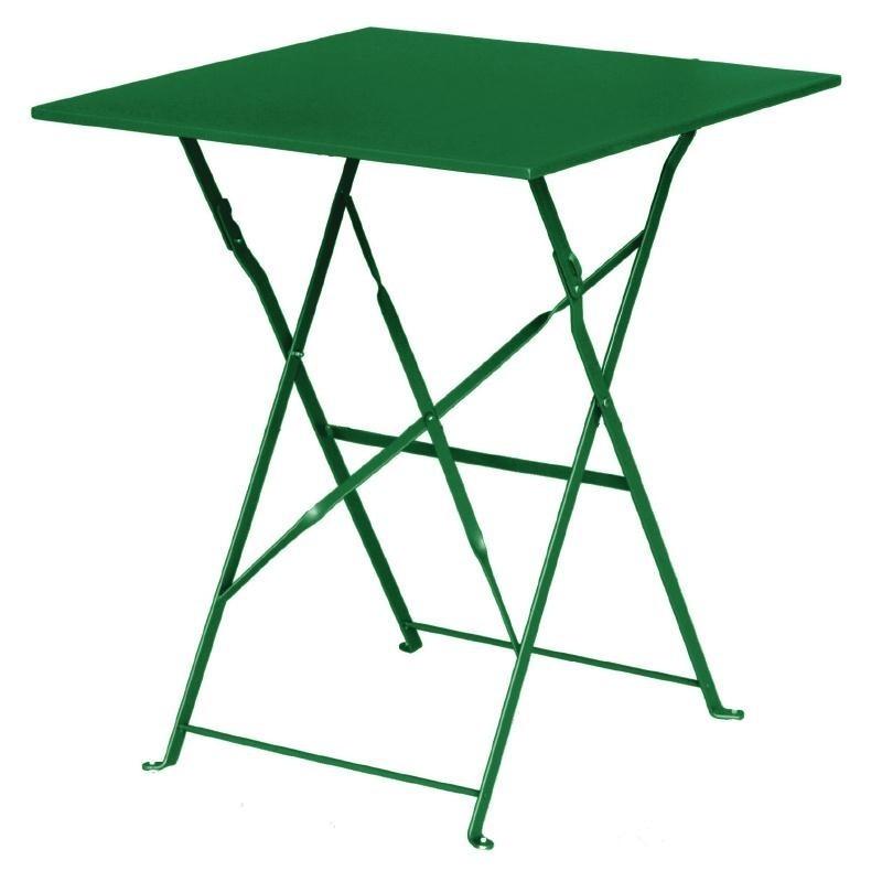 TABLE PLIANTE - 60 X 60 CM - VERT PROFESSIONNEL_0