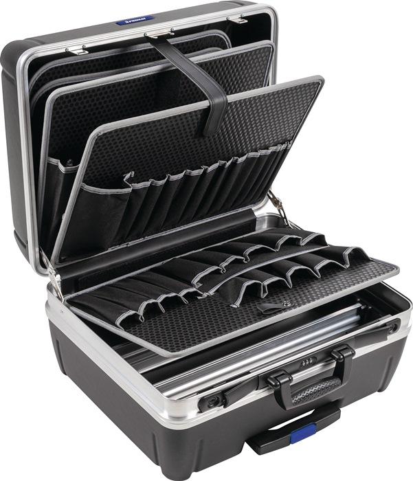 Valise rigide PROMAT - intérieur L471xP192xH375mm - matériau HDPE 32,6L - monture en aluminium_0