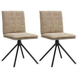 VidaXL Chaise à Manger Gris Clair Similicuir Daim - gris 4101279_0