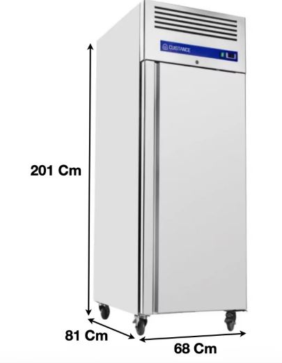 Armoire réfrigérée positive GN2/1 600 L - 1 Porte - Inox - Réf GN600TN_0