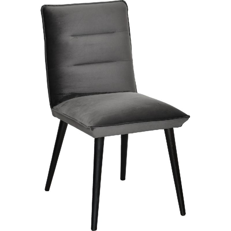 Chaise de restaurant ASSON - Hêtre massif garni - Contemporain - Réf. 31780004NOIR95A_0