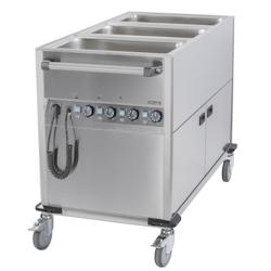 Chariot bain-marie à eau 3xGN 1/1 avec soubassement chauffant vertical - G3611630073967_0
