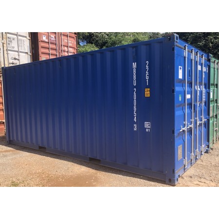 Conteneur maritime 20 pieds DRY - stockage et transit terrestre de marchandises sèches - acier corten - norme ISO 22G1_0