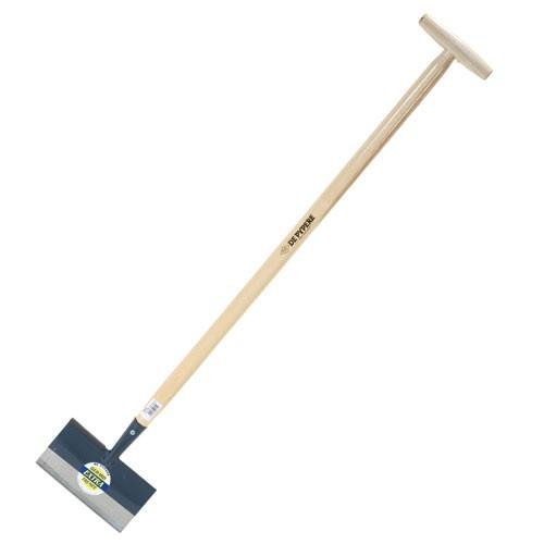 Coupe bordure rectangulaire - repose pied - tôle emboutie - longueur 107cm - fabrication belge_0