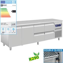 Ensemble table frigorifique Gastro Line PLUS - DT224/R2 + 2x CA1/2-PM_0