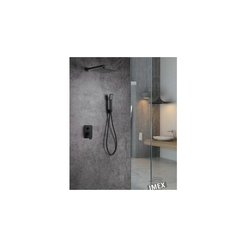 IMEX KIT DE DOUCHE ENCASTRABLE NOIR MAT SÉRIE DUBLIN Comparer les