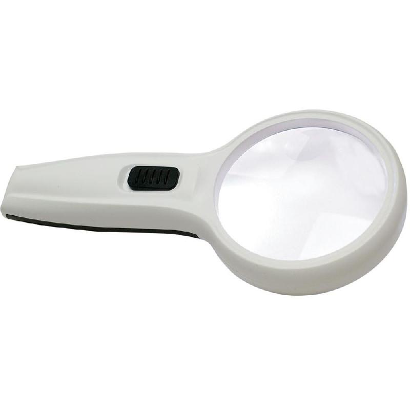 Loupe avec poignée & éclairage LEDs - 50 mm - Référence 517051_0