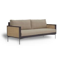 Now's Home - Canape  En Rotin En Bois De Manguier 192x75x70 Cm Tonkin - 3256390234427_0