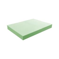 Plaque de mousse 35 kg/m³  Epaisseur 7 cm 100x120 cm DIY Senso Pur MATELAS-POUR-TOUS.COM - vert Mousse à mémoire de forme 3DE.PE.35F.7.1012_0