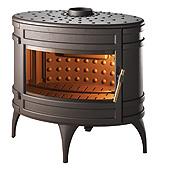Poêles à bois Mandor - Référence 6180-44 - 15 kW - Rendement 78% - Longueur de bûches 60 cm_0