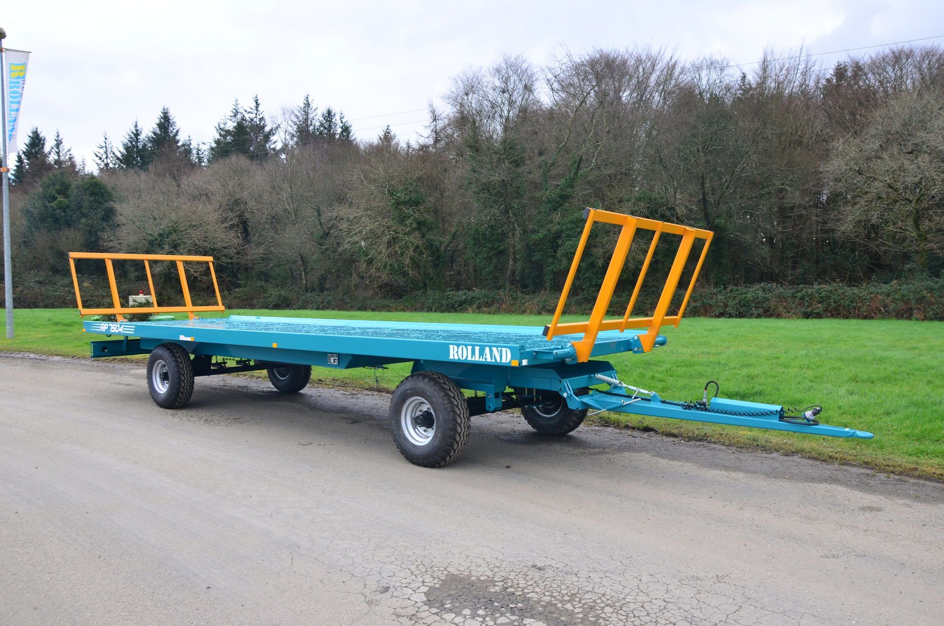 Remorque agricole avec caisse de 7500 mm de longueur