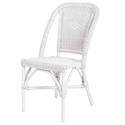 ROTIN DESIGN chaise Selva osier fitrit blanc 90 x 46 x56 cm - 3760239963350_0