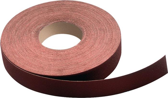 Rouleau de tissu abrasif 50 mm granulation 100 pour métal corindon PROMAT_0