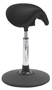 Tabouret Dalton Easy Seat Sway - Siège selle réglable en tissu 3D noir - Marque Rolléco_0
