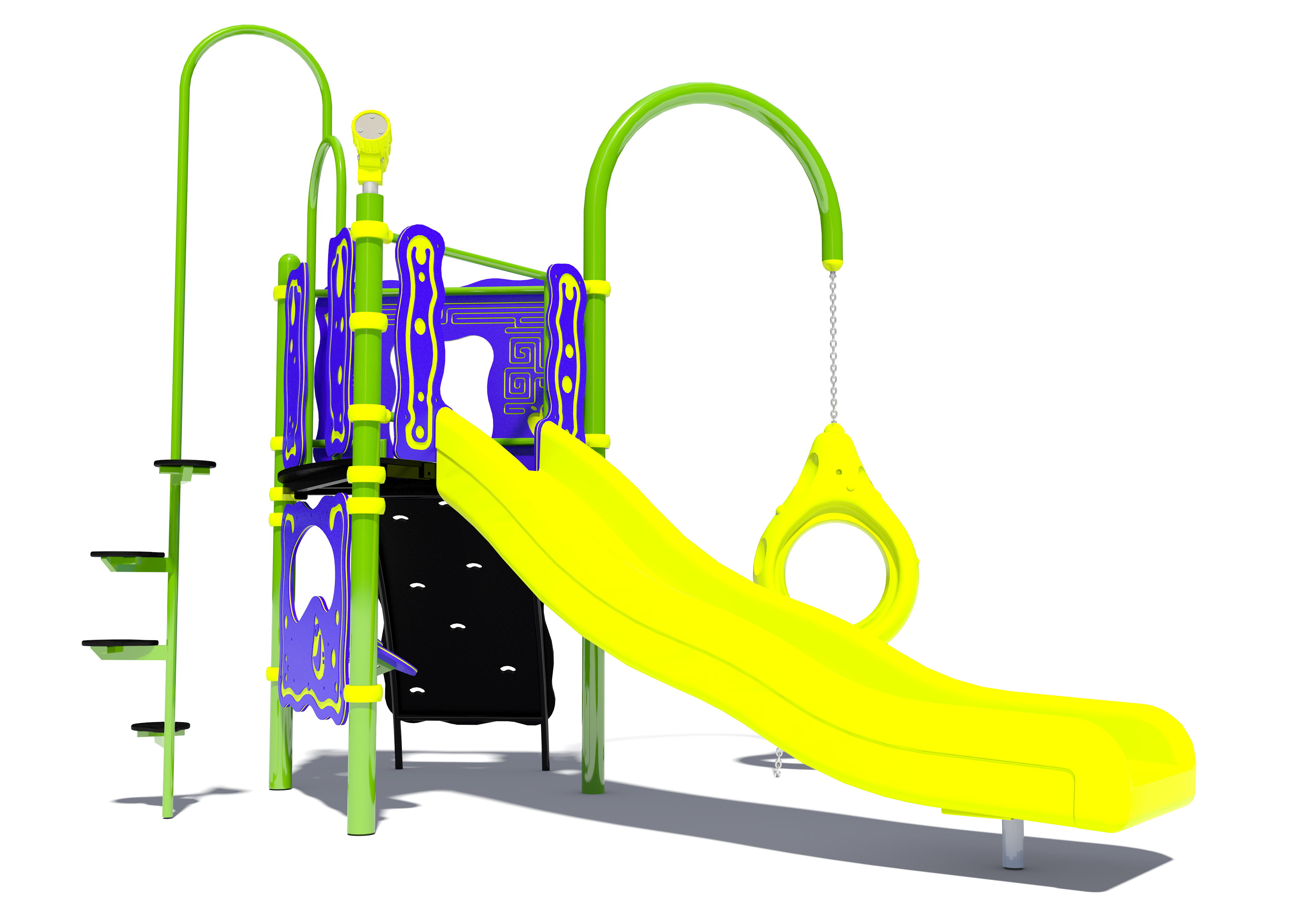 Structure multi-jeux pour enfants 3-5 ans - Zingo Unu - Hags - Hauteur de chute 1200 mm - Zone de sécurité 28 m²_0