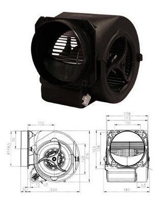 Ventilateur centrifuge d2e 146 hs97.01 ebmpapst_0