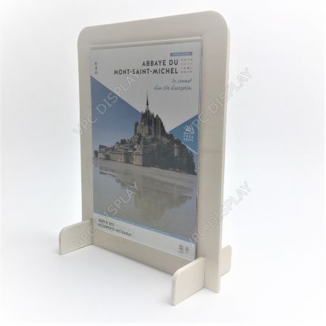 VPE0877 - Porte-visuel de comptoir en bois - A4 vertical (H 30cm x L 21cm) - écologique et 2 faces_0