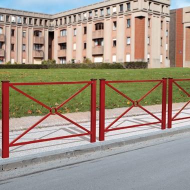 Barrière urbaine en acier Pagode - design universel - 2 longueurs disponibles_0