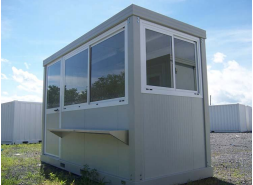 Bungalow de chantier eco1 / monobloc / bureau / vestiaire / ossature en métal / isolé_0