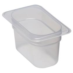 Cambro - Bac GN en polypropylène GN1/9-100 mm , Carton de 6 - 94PP190 - transparent plastique polypropylène 94PP-190/6_0