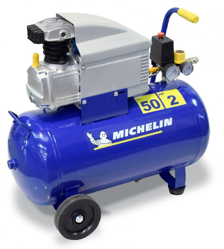 Compresseur d'atelier MICHELIN MB50 - 50 L - 2 CV - 230 V - Tête lubrifiée - Usage polyvalent_0