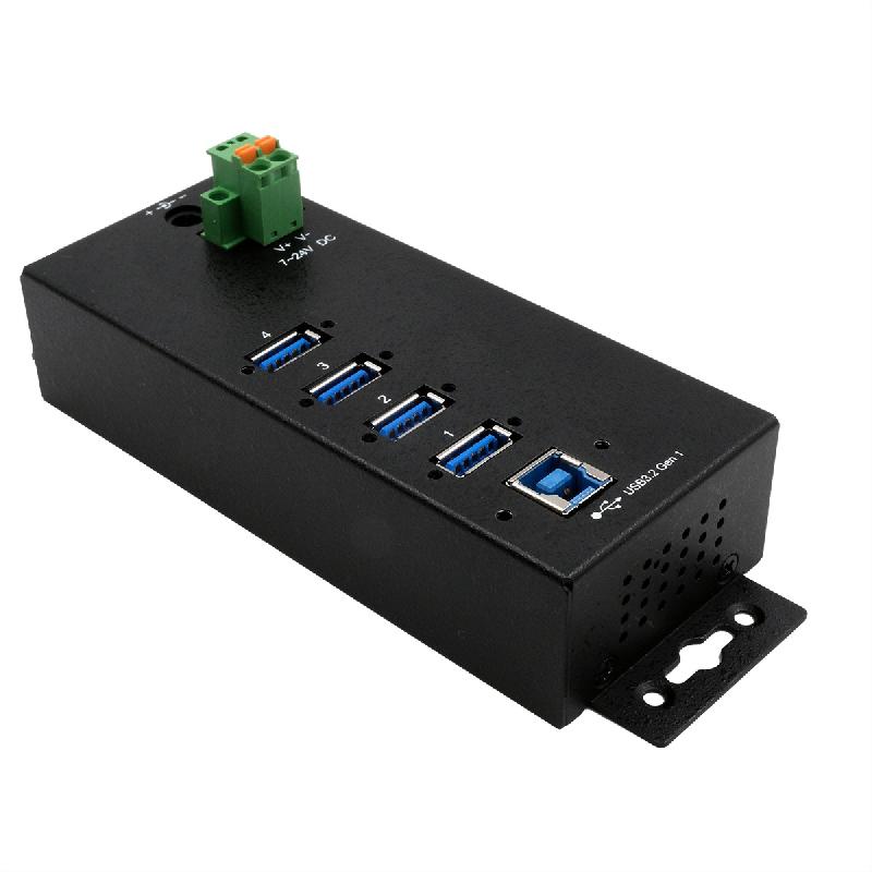 EXSYS EX-1186HMVS-2 Hub USB 3.2 Gen1 à 4 ports, protection de surtension 15KV ESD_0