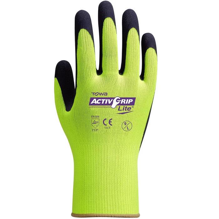 Gant activgrip tricotée enduit de latex polyester jaune - 11571678_0