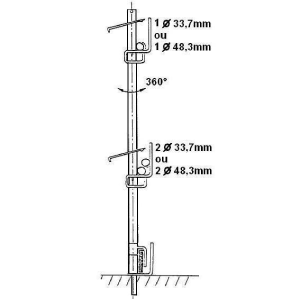 Garde corps à réservation, potelet - gcmup25g_0