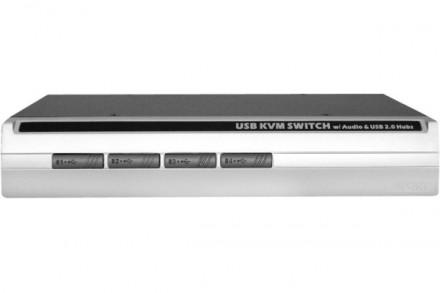 KVM 4 ports - Partage PC/Mac avec audio, USB 2.0 et résolution 2048x1536_0