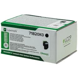 Lexmark CS317/CS417/CS517/CX317/CX417/CX517 Noir Cartouche de Toner ORIGINALE - 71B20K0 - noir 000000120035440999_0