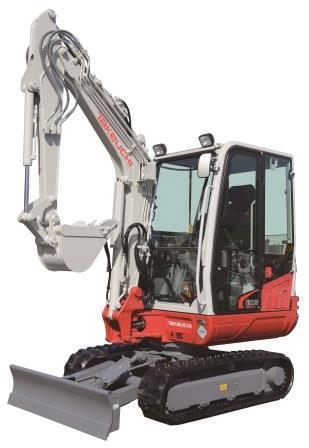 Mini pelle Takeuchi TB230 - 2.8t avec contrepoids adapté et grande stabilité_0