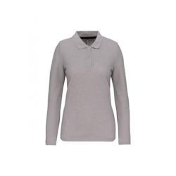 Polo manches longues femme WK. Designed To Work gris T.3XL WK Designed To Work - XXXL gris polyester 3663938185903_0