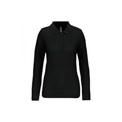 Polo manches longues femme WK. Designed To Work noir T.XL WK Designed To Work - XL noir polyester 3663938186139_0