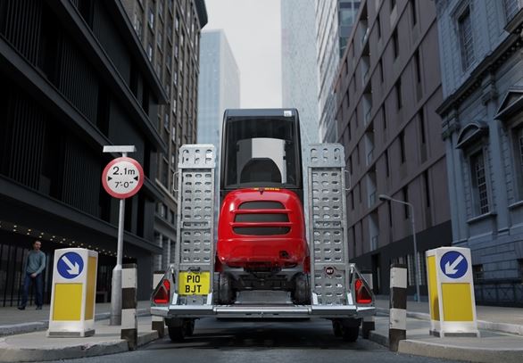 Remorque porte-engin  double essieu pour mini-pelles, nacelles élévatrices - DIGGER PLANT_0
