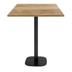 Restootab - Mange-debout 70x70cm - modèle Round chene slovene - marron TB-ROUFF-7070M-CH.SLO_0