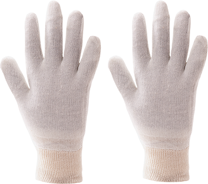 Support coton beige A050 - gant XL - certifié CE - tricot jauge 18 très léger_0