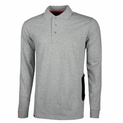 U-Power - Polo de travail manches longues gris clair Slim LIVE Gris Foncé Taille 3XL - XXXL 8033546374191_0