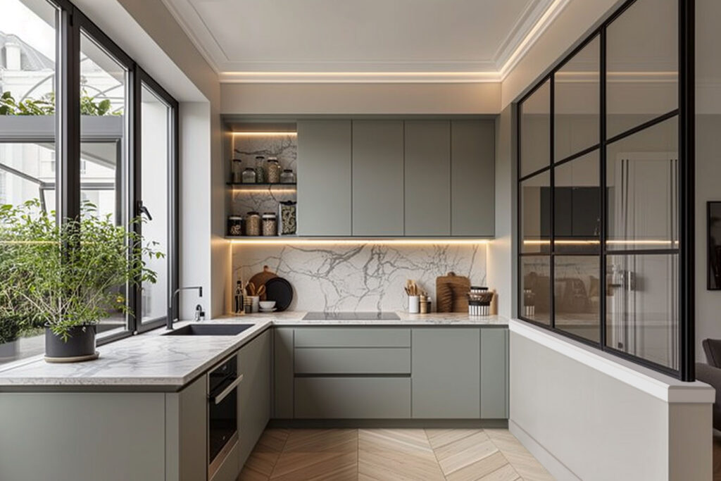 Verrière d'intérieure style orangerie sur mesure - Profilés en acier fabriqués à la main_0