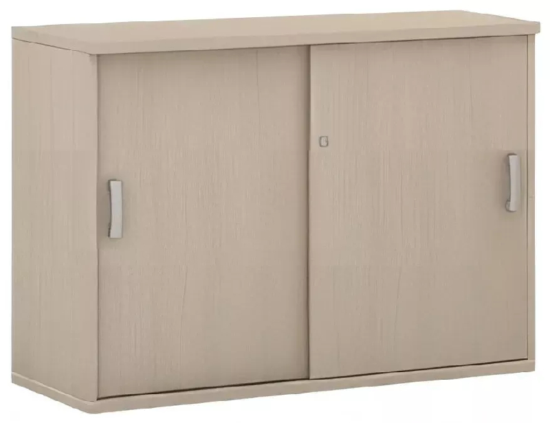 Armoire à portes coulissantes en mélaminé So Madrid - 1 étagère - Hauteur 81 cm (2 largeurs au choix) - Finitions variées_0