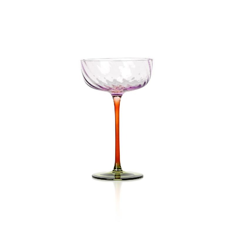 Bazar Bizar Verre à cocktail en verre 10.8x17.5 cm multicolore - Lot de 8 - multicolore verre CNSJ004GrAmPu-MTR8_0