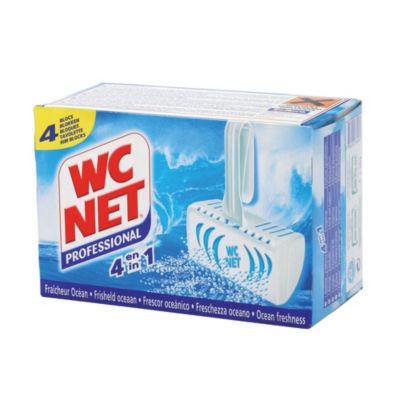 Blocs WC nettoyants détartrants WC Net 4 en 1 parfum océan, lot de 4_0