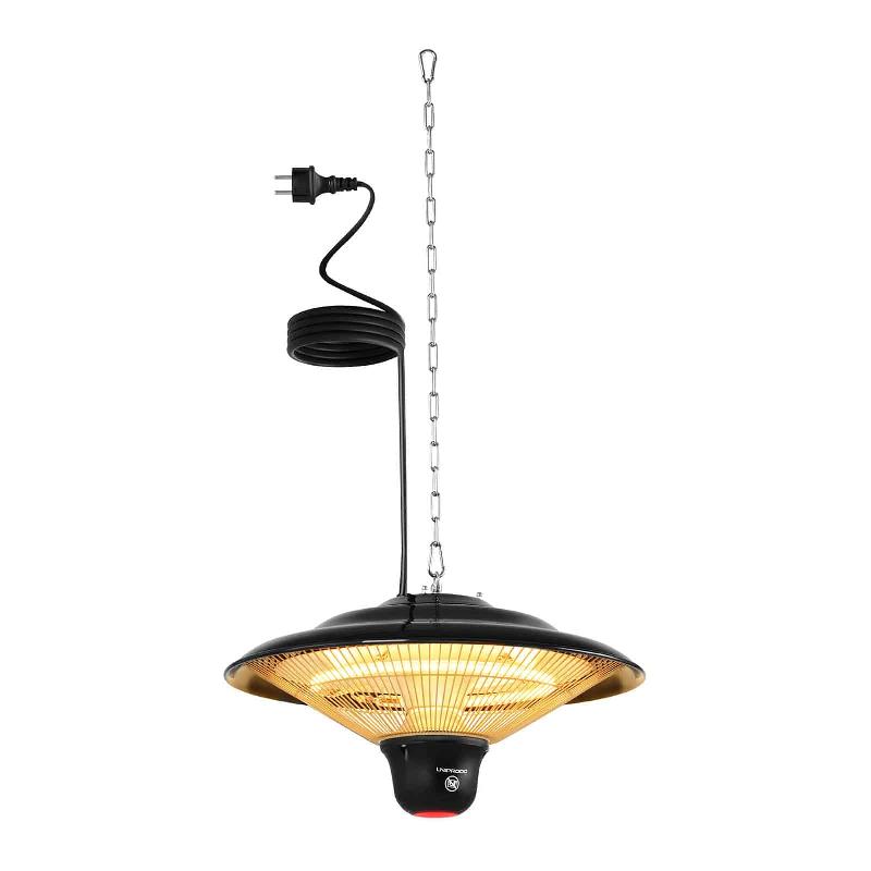 Chauffage infrarouge extérieur 1 500 watts - Uniprodo - Design industriel, montage au plafond, IP34_0