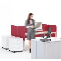 Cloison acoustique latérale pour bureaux réglable en hauteur – Drive - MDD - complément idéal pour bureau Drive_0
