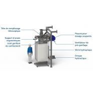 Flowmatic® 05-VH - Stations de remplissage pour big bags - Palamatic Process - Vérin hydraulique et pesage suspendu - Cadence 10 à 20 big bags/heure_0